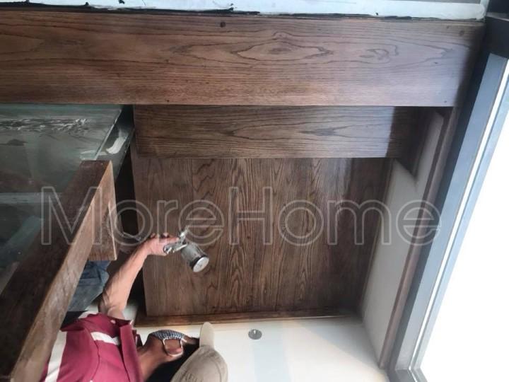 Thi công cầu thang gỗ tự nhiên